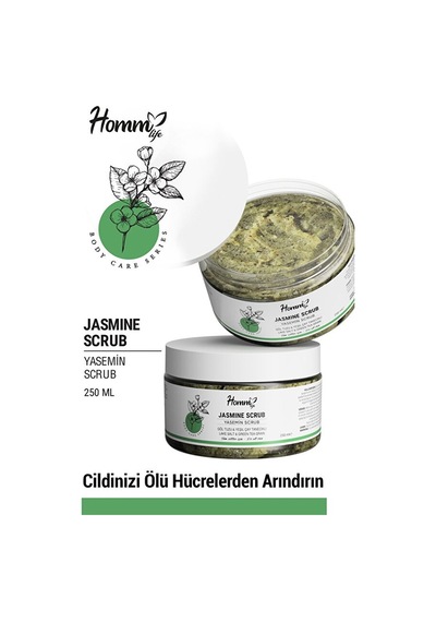 Homm Life Yaseminli Yeşil Çaylı Bitki Tanecikli Scrub 250 Ml - 2 Adet