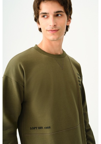 Loft Erkek Sweatshirt Lf2037382 Haki