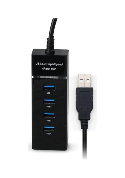 Port-13 4 Port Hub Usb 3.0 Çoğaltıcı Çoklayıcı Pg-288-30 Santimetre Siyah Renk