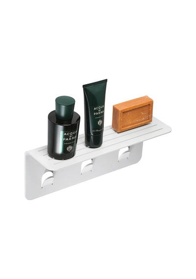 Modern Paslanmaz Metal Duş Rafı, Duş Düzenleyici, Banyo Rafı, Bayno Şampuanlık Beyaz Beyaz