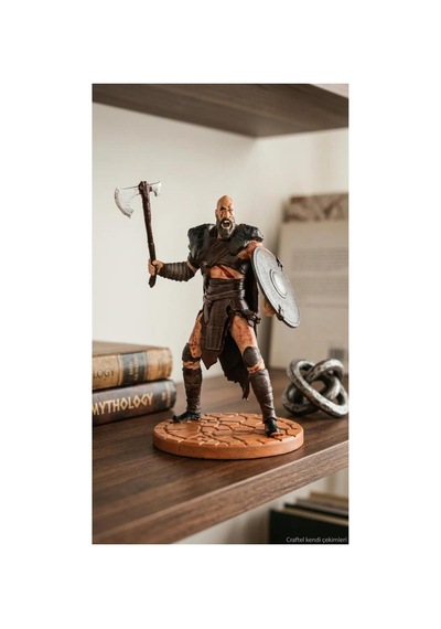 Kratos God Of War Koleksiyonluk El Boyaması Pla Figür 15 Cm