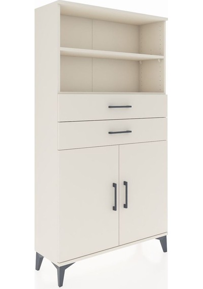 Arges Dolap 3 Raflı 2 Çekmeceli 2 Kapaklı 88x30x163 Aytaşı-ay... Aytaşı