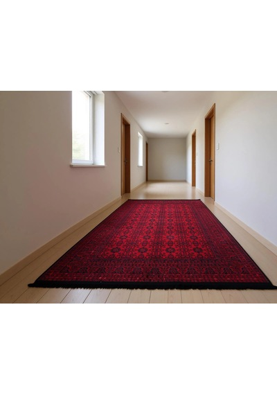 Blghome Dokuma Tabanlı Dijital Baskı Halı Blg3832 Kırmızı