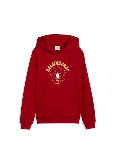 Puma Galatasaray Ftblculture Genç Kapüşonlu Sweatshırt 787646 01 Kırmızı