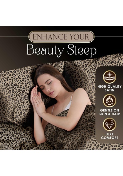 Elegance Seduction 1s51570 Saten Leopar Hayvan Baskı İpeksi Kolay Bakım Makinede Yıkanabilir Yastık Kılıfı Çift Standart Boyut, 2'li Paket, Kahverengi Çok Renkli Elegance Seduction 1s51570 Saten Leopar Hayvan Baskı İpeksi Kolay Bakım Makinede Yıkanabilir Yastık Kılıfı Çift Standart Boyut, 2'li Paket, Kahverengi Çok Renkli