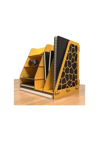 Kuk Design Voronoi Masaüstü Organizer Düzenleyici A4 Evrak Rafı Genel