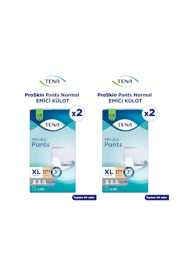 Tena Pants Normal Xl 2x30p,ınt,prot Emici Külot 2 Paketi Diğer