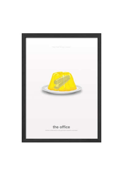 The Office Siyah Ahşap Çerçeveli Poster, Film Duvar Tablosu
