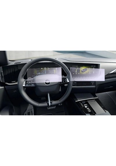 Opel Astra Uyumlu Elegance & Gs Ekran Koruyucu Multimedya Gösterge Ve Dijital Gösterge 2'li Set 9H Nano Ekran Koruyucu