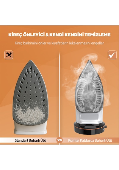 Kumtel HMU-07 Kablosuz Buharlı Ütü