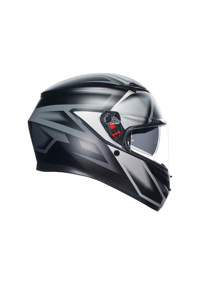 Agv K3 Compound Matt Black Grey Kapalı Kask Gri