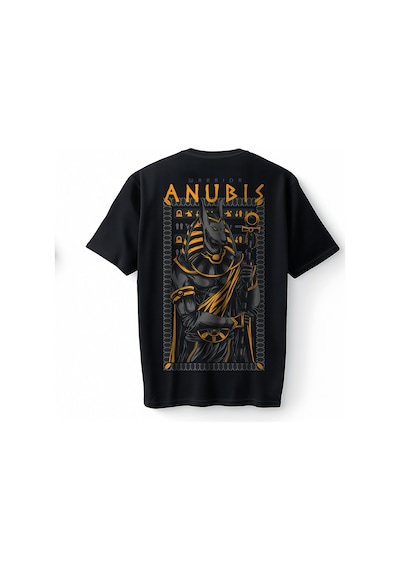 Bumeta Mısır Tanrısı Anubis Warrior Oversize Unisex Tişört T-shirt Siyah Bumeta Mısır Tanrısı Anubis Warrior Oversize Unisex Tişört T-shirt Siyah