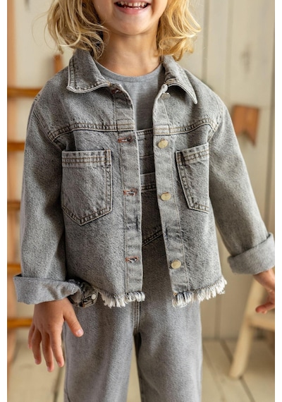 Oliven The Kid Oliventhekid Unisex Kot Ceket Gri Gri