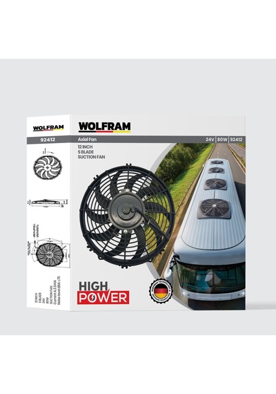 Axial Fan 12 İnch S Kanat Wolfram 92412