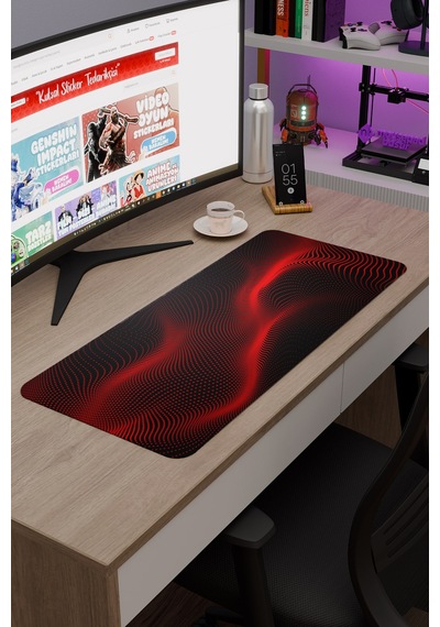 Noktalar Kaymaz Dikişli Kauçuk Oyuncu Mousepad V1 - 70x30 Xl Gaming Mouse Pad Fare Altlığı
