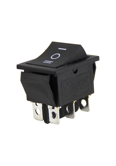 Switch - "108" - Geniş On/Off/On Anahtar - Işıksız - 6 Pin