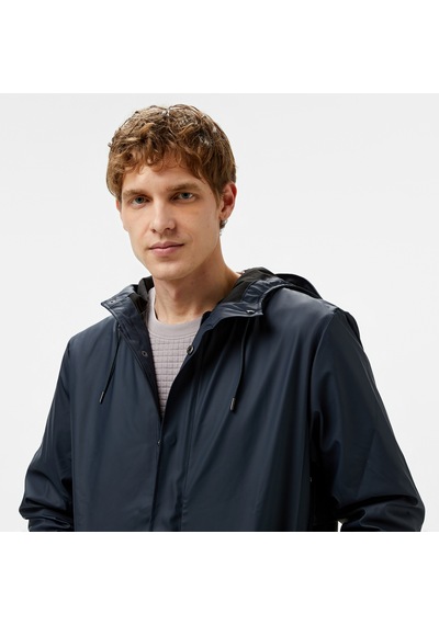 Raıns Rains Fishtail Parka W3 Unisex Lacivert Yağmurluk