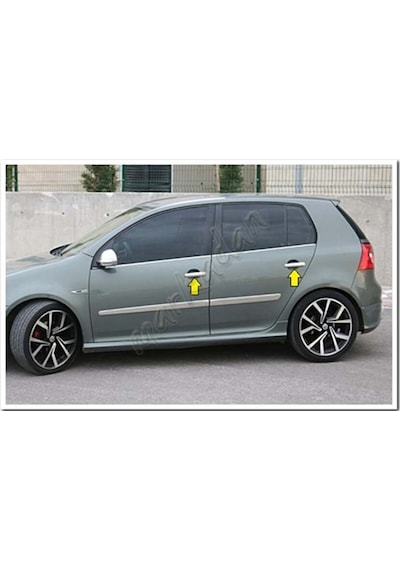Vw Golf 5 Krom Kapı Kolu 2004-2009 4 Kapı Paslanmaz  Çelik
