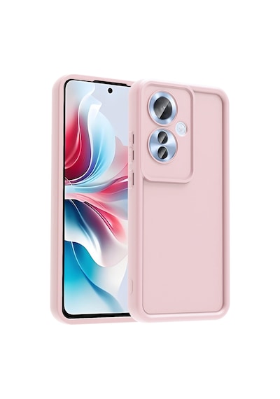 Oppo Reno 11f 5g Kılıf Kamera Korumalı Kalın Silikon Üstün Koruma Celikaksesuar Pembe