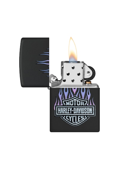 Zippo Harley Davidson Midnight Rider Dizayn Çakmak Siyah