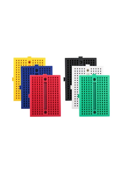 Syb-170 Mini Yapışkanlı 170 Pin Breadboard - Kırmızı