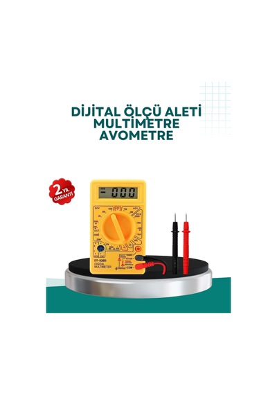 Elektrik Ölçüm Dijital Multimetre 10 Amper Destekli