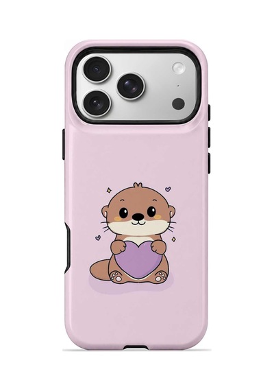 Velvoria Valestra Pembe Hamsterli Apple iPhone Uyumlu 17 Pro Magsafe Koruma Kılıfı Valestra Magline - Pembe Hamsterli