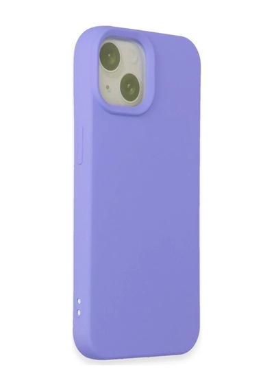 Apple iPhone Uyumlu 15 Kılıf Nano İçi Kadife Silikon - Lila Bz8683140614577