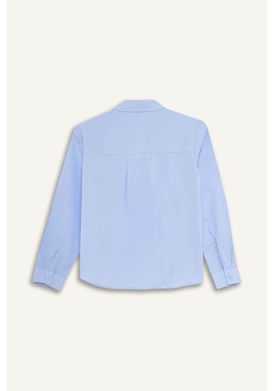 Defacto Oversize Geniş Kalıp Oxford Mavi Kız Çocuk Gömlek F2274a8/be213 Mavi Defacto Oversize Geniş Kalıp Oxford Mavi Kız Çocuk Gömlek F2274a8/be213 Mavi