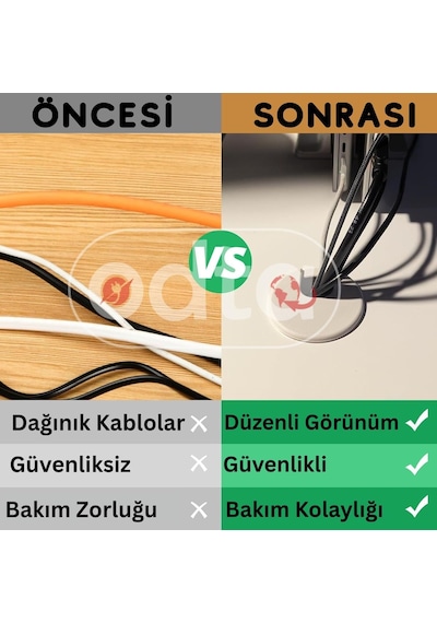 Tr 5 Adet Masa Üstü Kablo Kanalı Deliği Kapağı 6cm Masa Kablo Kapağı Kahverengi