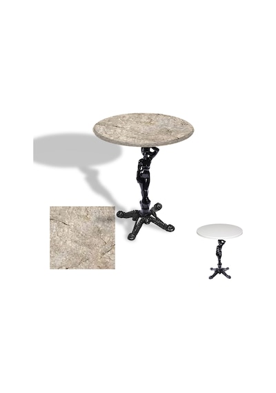 Çipa 1003 Döküm Ayak Yuvarlak Masa Çap 60cm - Werzalit, Wermodin Ve Allzalit Tabla - Scala Marble Çok Renkli Çipa 1003 Döküm Ayak Yuvarlak Masa Çap 60cm - Werzalit, Wermodin Ve Allzalit Tabla - Scala Marble Çok Renkli