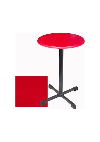 Bistro Masa Halley - Werzalit, Wermodin Ve Allzalit Tabla 70 Cm Çap - Kırmızı Çok Renkli
