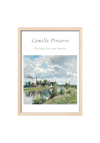 Camille Pissarro Doğal Ahşap Çerçeveli Poster, Dekoratif Sanatsal Duvar Tablosu