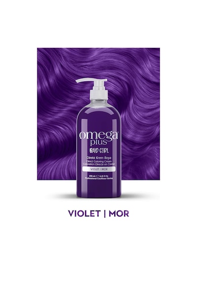 Omega Plus Bad Girl Mor Amonyaksız Renkli Saç Boyası 250ml