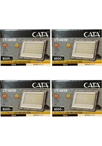 Cata Ct-4659 100w 6500k Beyaz Işık Led Projektör 4 Adet