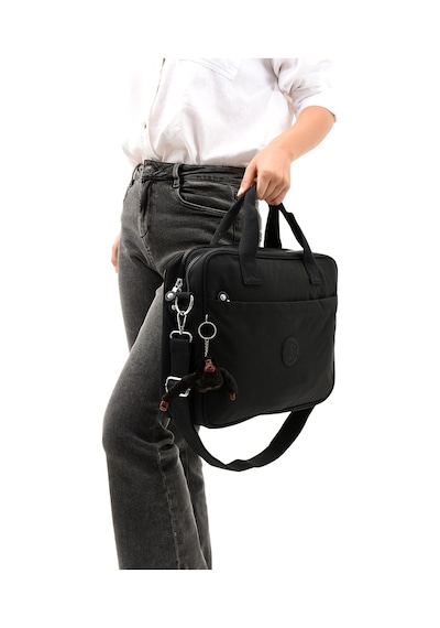 Ss 3027 Unisex Krinkıl Suya Dayanıklı Laptop Bölmeli Çapraz-el Askılı Evrak Ve Laptop Çantası Siyah