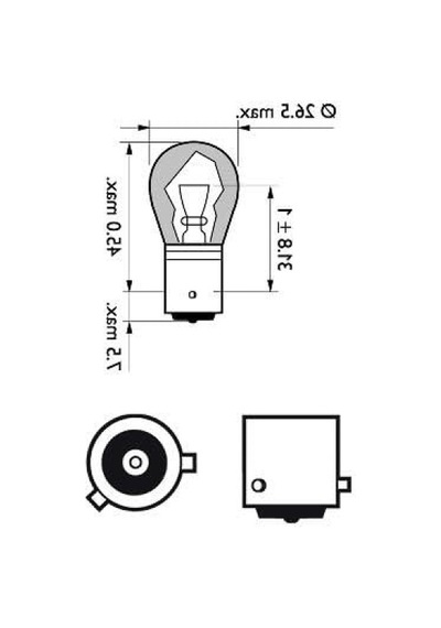 12v Turuncu Amber Sinyal Ampülü, 2'li Paket
