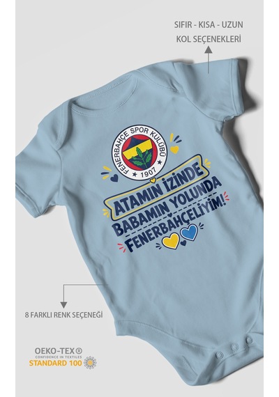 Morivokids Babaya Özel Kısa Kollu Bebek Body %100 Pamuk Zbn275-kk Bebe Mavisi