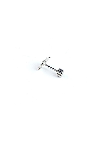 Yaprak Figürlü 925ayar Gümüş Tragus Helix Kikirdak Piercing Gümüş