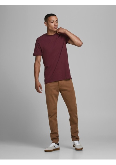 Jack & Jones Jjeorganıc Düz Tişört 12156101 Koyu Bordo