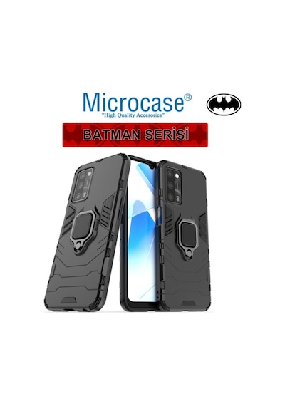 Microcase Oppo A55 Batman Yüzüklü Armor Kilif - Siyah 537570773