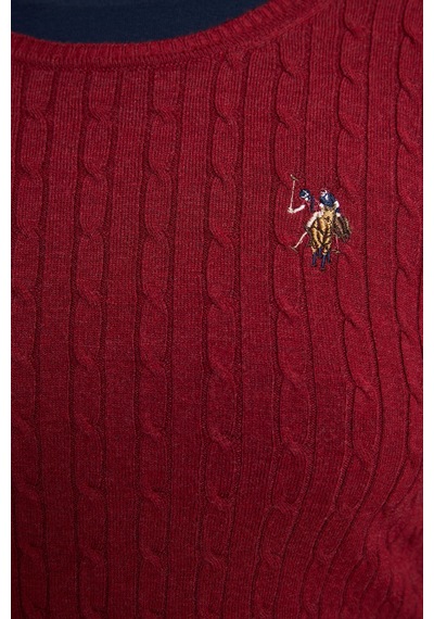 U.S. Polo Assn. Kadın Bordo Basic Kazak 50331602 Vr014