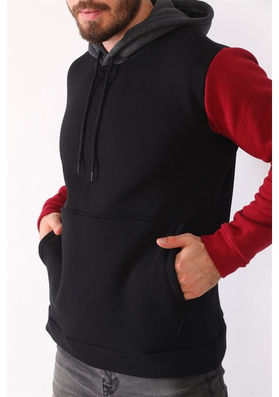 1040 Dewberry Erkek Sweatshırt-siyah