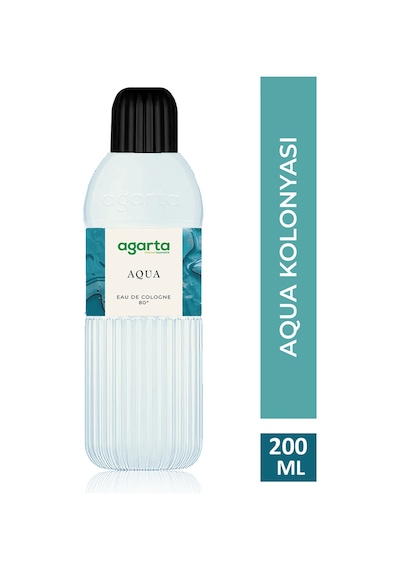 Agarta Pet Şişe 80 Derece Aqua Kolonya 200 ML