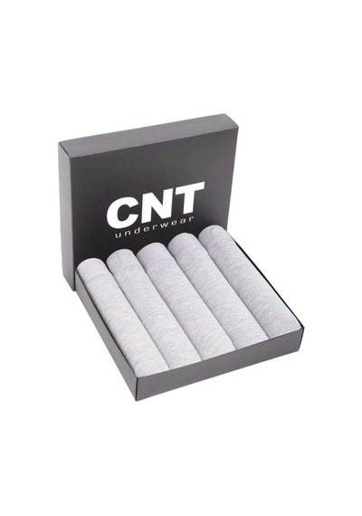 Cnt Erkek Pamuklu Boxer 5'li Paket Gri Gri