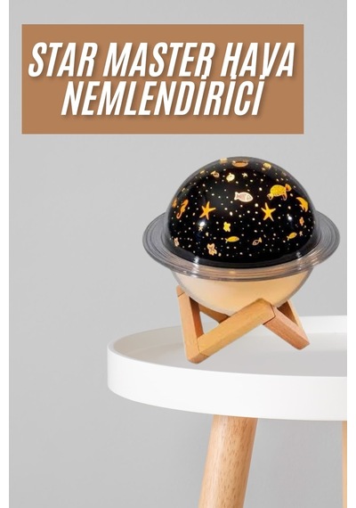 Hava Nemlendirici Led Işıklı Gece Lambası Yıldız Görünümlü Renk Değiştiren Diğer