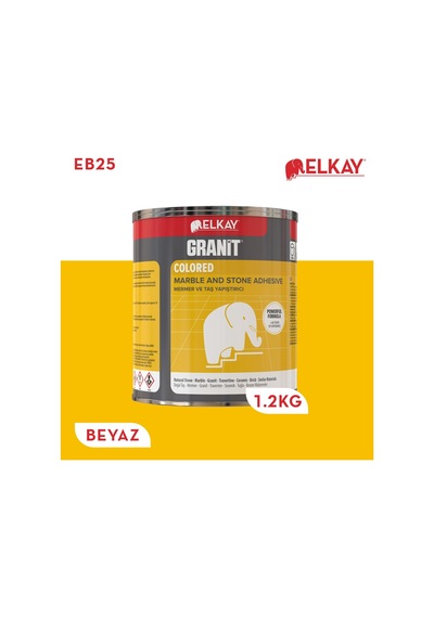 Elkay Eb25 Granit Mermer Ve Taş Yapıştırıcı Beyaz 1200 Gr
