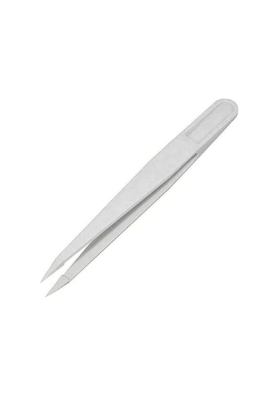 Koodmax Hassas Elektronik Ve El Sanatları Tamir Cımbızı Sert Plastik 11cm Düz Cımbız Beyaz