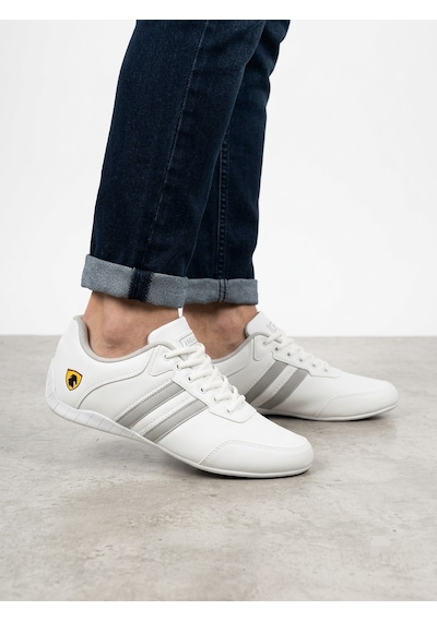 Hayo Erkek İnce Taban Rahat Konforlu Kibar Günlük Sneaker Spor Ayakkabı Beyaz - Gri