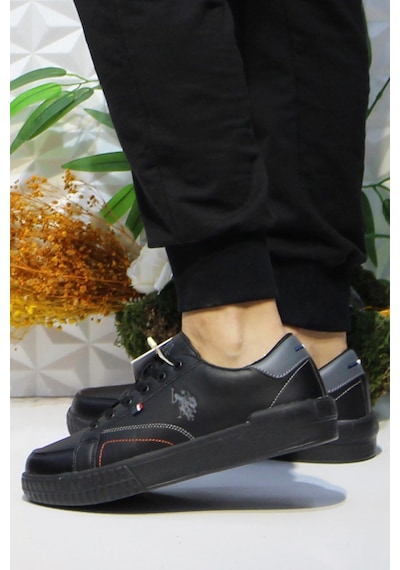 U.s. Polo Assn. Mayk Siyah Sneaker Erkek Ayakkabı 001
